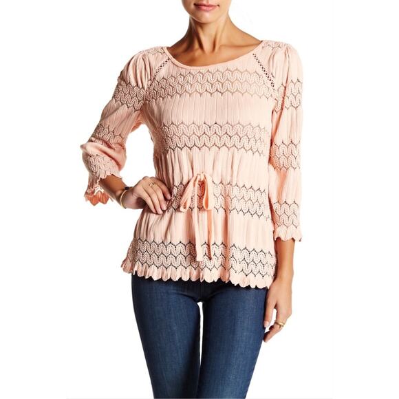 Free People Fire Island Lace Top - Picture 1 of 9